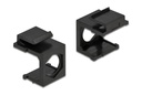 Delock Keystone Abdeckung 4er-Pack, 9.7 mm Durchführung, Schwarz