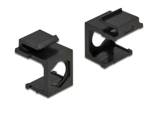 [90018299 1192221] Delock Keystone Abdeckung 4er-Pack, 9.7 mm Durchführung, Schwarz