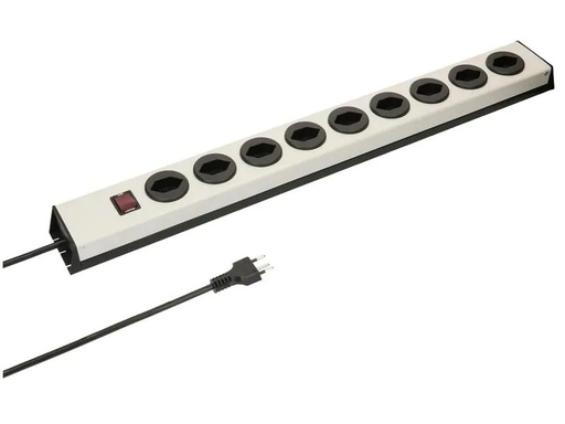 [90018438 156170] Max Hauri Steckdosenleiste Power Line 9x T13 mit Schalter