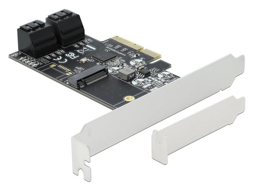 [90000161 970420] Delock SATA-Controller 4Port SATA &amp; 1Port M.2 SATA PCI-Express-x4