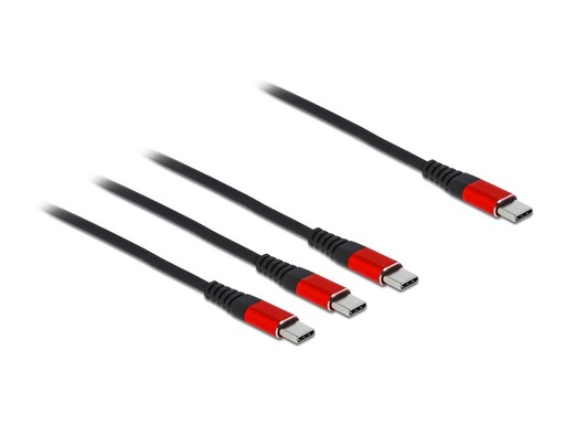 [90018670 1159132] Delock USB-Ladekabel USB C - 3x USB C 0.3 m