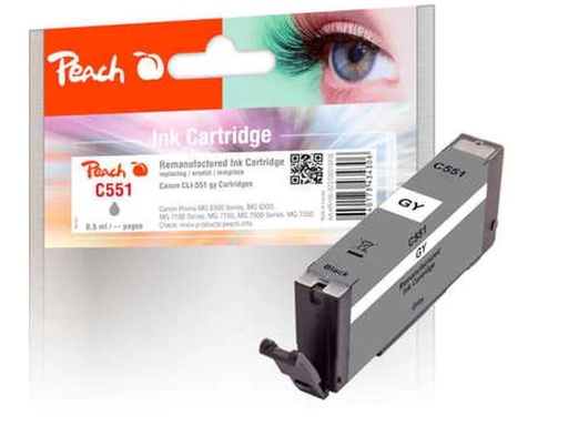 [90018769 664587] Peach Tinte Canon CLI-551GY Grey