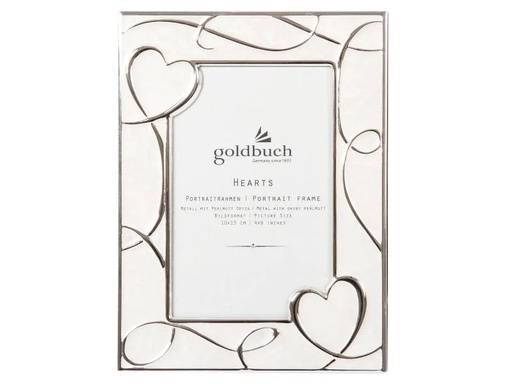 [90018798 1057687] Goldbuch Bilderrahmen Hearts Silber, 10 x 15 cm