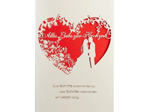 [90018876 959050] ABC Hochzeitskarte Rotes Herz