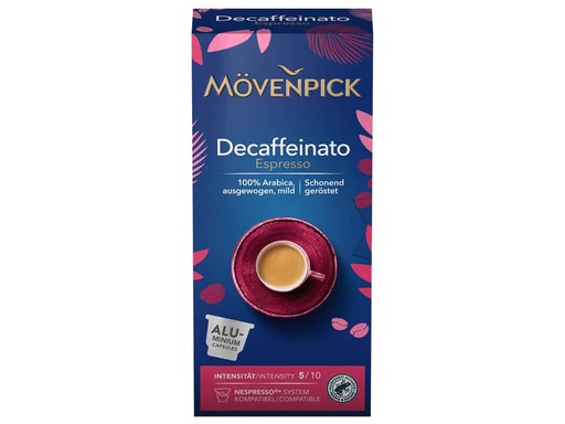 [90018881 919586] Mövenpick Kaffeekapseln Decaffeinato Espresso 10 Stück