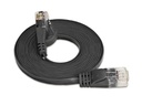 SLIM Slimpatchkabel RJ-45 - RJ-45, Cat 6, STP, 25 m, Schwarz