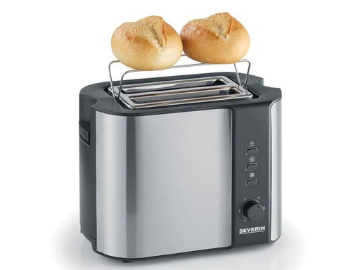 [90019098 427367] Severin Toaster Automatik AT 2589 Silber