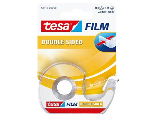 [90019211 124216] tesa Handabroller Film Doppelseitig 12 mm x 7.5 m