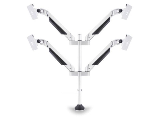 [90019291 326170] Multibrackets Tischhalterung Quad bis 10 kg – Weiss