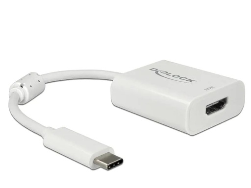[90019301 850081] Delock Adapter USB Type-C – HDMI 4K, 60Hz, HDR, weiss