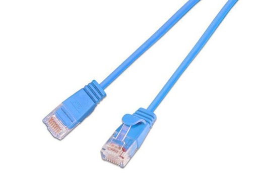 [90019383 353686] SLIM Slimpatchkabel RJ-45 - RJ-45, Cat 6, UTP, 5 m, Blau