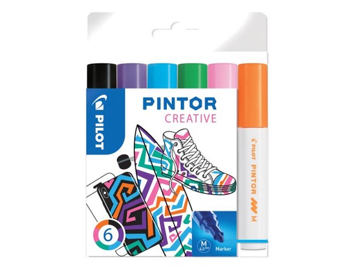 [90019409 927574] Pilot Permanent-Marker Pintor Creative Medium, 6-er Set