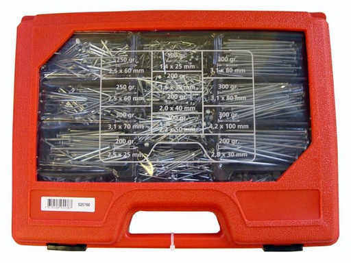 [90019497 850493] ferronorm Nägel-Sortiment Koffer 2.8 kg
