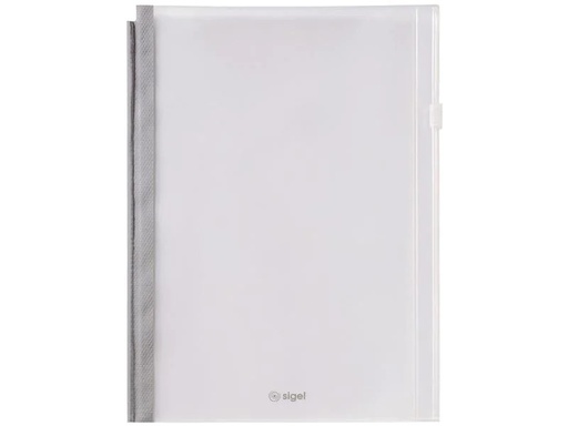 [90019504 1112053] Sigel Sichthülle Flex A5 mit Zip-Verschluss, Grau