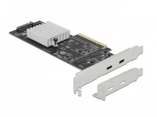 [90019741 1155370] Delock PCI-Express-Karte USB 3.2 Gen2x2 - 2x USB-C Dual Channel