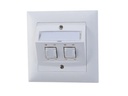 Feller EDIZIOdue Netzwerkdose UP 2x RJ45 Kat. 6 geschirmt