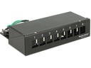 Delock Netzwerkpanel 8 Port Keystone Desktop schwarz
