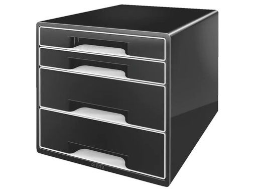 [90020109 627613] Leitz Schubladenbox Wow Cube 4 Schwarz