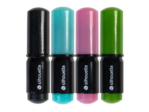 [90020202 271614] Silhouette Zubehör Zeichenstifte-Set Glitter 4 Stück