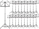 Bemero Notenständer MSS-8090BK 20er Set