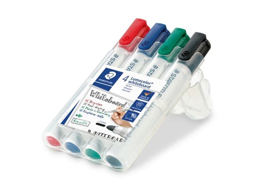 [90020274 914823] Staedtler Lumocolor 351 4er-Set, Rundspitze