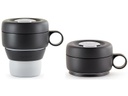 Lékué Thermobecher Mug to go 350 ml, Grau/Schwarz