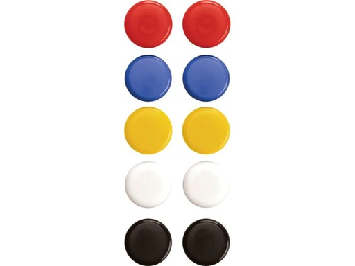 [90020339 1072891] Magnetoplan Haftmagnet Ø 2 cm 10 Stück