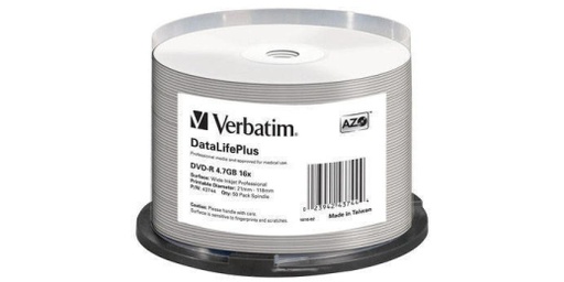[90020376 163356] Verbatim DVD-R 4.7 GB, Spindel (50 Stück)