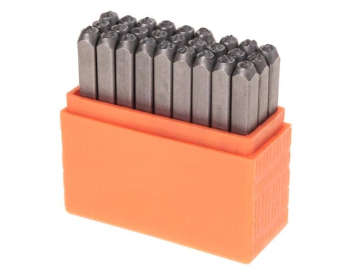 [90165790 712455] ImpressArt Prägestempel Set 3 mm Grossbuchstaben, 27 Stück