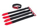 FASTECH Schlaufenband FAST-VSTRAP 25 x 300 mm, Schwarz/Rot