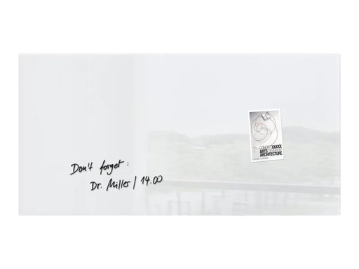 [90020608 295522] Sigel Magnethaftendes Glassboard 46 cm x 91 cm, Weiss