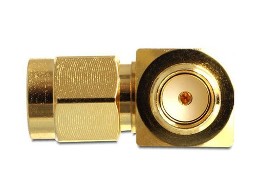 [90002048 378930] Delock Antennenadapter T-Stück, SMA Buchse (f) - SMA Stecker (m)