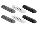 Delock Kabelhalter 4 mm, 3x2 Stück, weiss, grau, schwarz, 7 Durchf