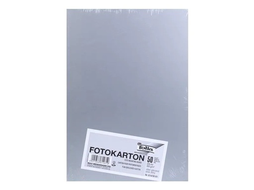 [90020746 1098875] Folia Fotokarton A4, 300 g/m², 50 Blatt, Silber glänzend