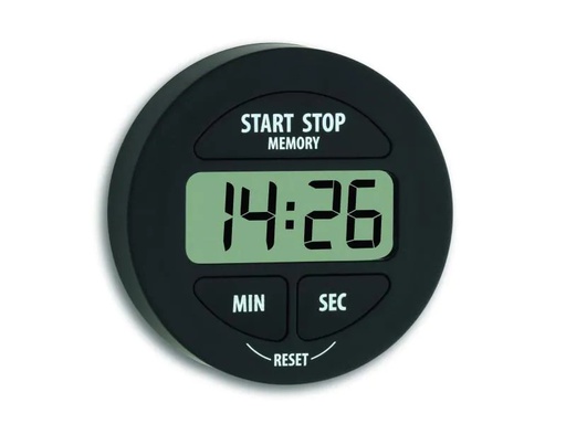 [90020775 871461] TFA Dostmann Timer Digital mit Stoppuhr, Schwarz