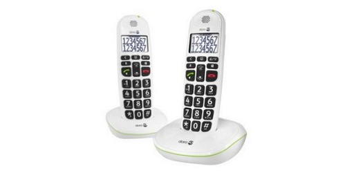 [90020783 1166658] Doro Schnurlostelefon PhoneEasy 110 Duo  Weiss
