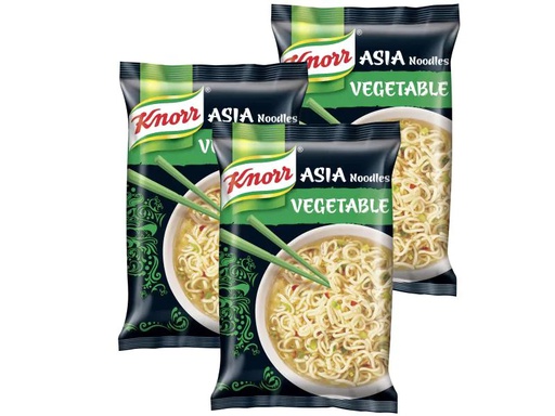 [90168491 811346] Knorr Asia Instant Noodles Gemüse 3 x 70 g