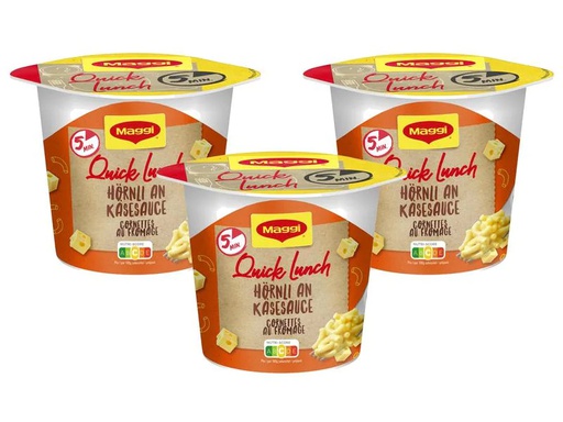 [90168649 837225] Maggi Quick Lunch Hörnli an Käsesauce 3 x 63 g