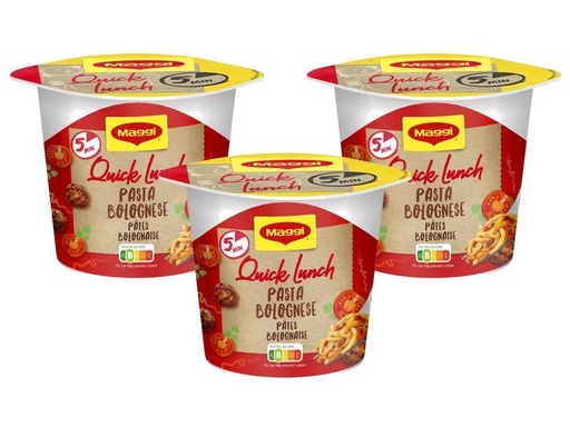 [90168659 837224] Maggi Quick Lunch Pasta Bolognese 3 x 60 g