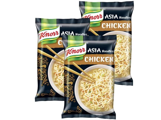 [90168748 811375] Knorr Asia Instant Noodles Chicken Taste 3 x 70 g