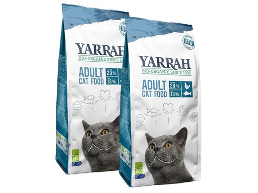 [90168790 986313] Yarrah Bio-Trockenfutter Adult Fisch 2 x 2.4 kg