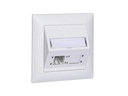 R&M Netzwerkdose EDIZIOdue 88 x 88, 2 Port leer weiss für Kat 6A
