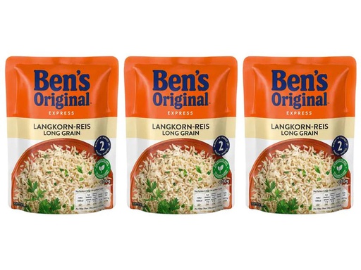 [90168840 802340] Ben's Original Expressreis Langkorn 3 x 220 g