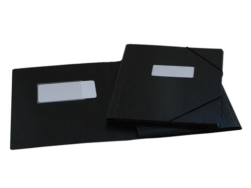 [90002067 1139166] EROLA Gummibandmappe Pressspan A4 Schwarz