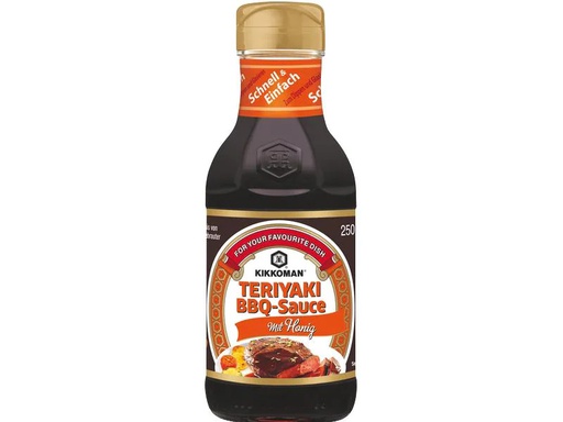 [90169130 1217478] Kikkoman Teriyaki BBQ Sauce mit Honig 250 ml