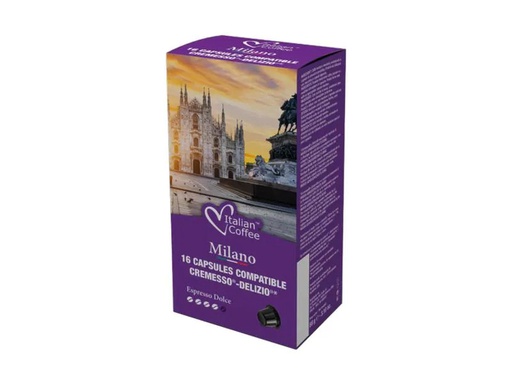 [90169205 1217422] Italian Coffee Kaffeekapseln Delizio Milano Cremesso 16 Stück