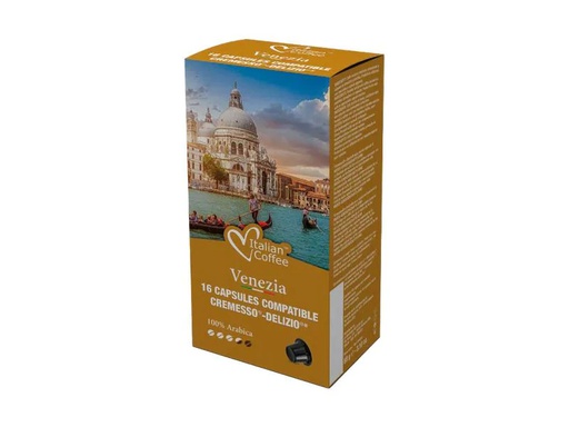 [90169233 1217425] Italian Coffee Kaffeekapseln Delizio Venezia Cremesso 16 Stück