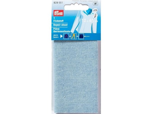 [90020938 1088119] Prym Flickstoff 12 x 45 cm, aufbügelbar, Hellblau