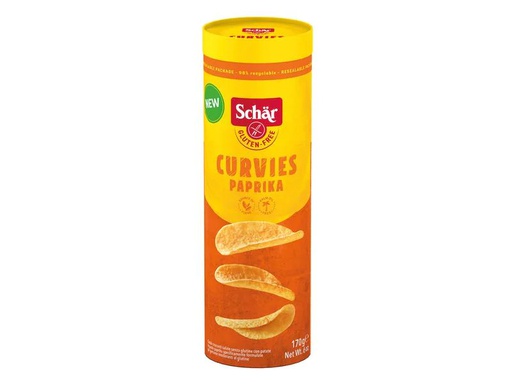 [90169283 1227595] Dr.Schär Chips Curvies Paprika 170 g