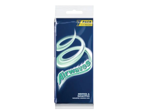 [90169299 1209899] Airwaves Kaugummi Menthol &amp; Eukalyptus 7 x 14 g